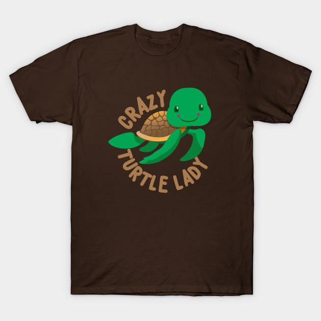 Crazy turtle lady (cute turtles circle) T-Shirt by jazzydevil